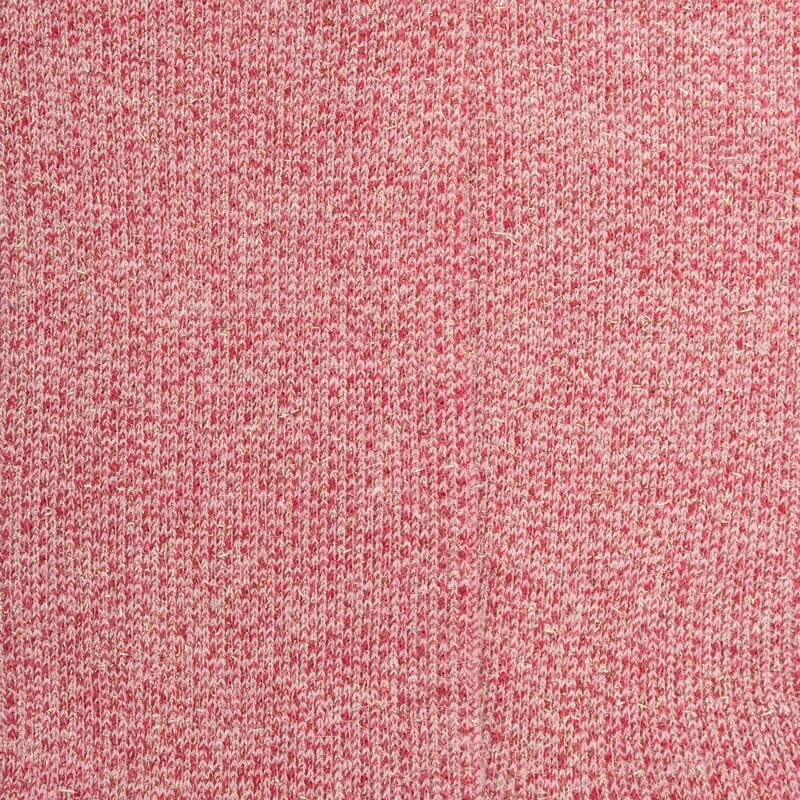 Chaussettes femme en laine et angora sans bord élastique effet brillant - Provence & Rouge amarante | Doré Doré