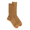 Chaussettes homme à côtes sans bord élastique en laine - Safran & Bleu Port