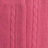 Mi-bas femme en laine et cachemire à motif torsadés - Rose antique | Doré Doré