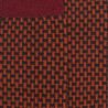 Chaussettes homme en laine à motif à trois couleurs - Marron Chocolat & Rouge pommard | Doré Doré