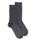 Chaussettes homme fines en coton égyptien - Gris oxford