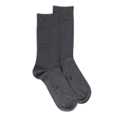 Chaussettes homme fines en coton égyptien - Gris oxford | Doré Doré