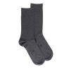 Chaussettes homme fines en coton égyptien - Gris oxford