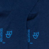 Chaussettes enfant en laine et coton - Bleu Voilier | Doré Doré