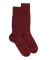 Chaussettes homme en laine et coton - Rouge pommard
