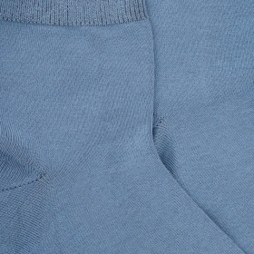 Socquettes enfant en coton uni - Bleu Antarctique | Doré Doré