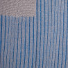 Chaussettes homme à côtes bicolores en fil d'Écosse - Gris Métal & Bleu Bassin | Doré Doré