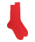 Chaussettes homme fines à côtes en fil d'Écosse - Orange minium