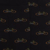 Chaussettes homme en coton à motifs vélos - Noir & Avocat | Doré Doré