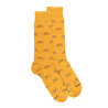 Chaussettes homme en coton à motifs vélos - Jaune Moutarde & Bleu France