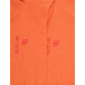 Socquettes en coton uni pour hommes - Oranger | Doré Doré