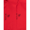 Socquettes en coton uni pour hommes - Rouge Ponceau | Doré Doré