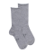 Chaussettes courtes TENCEL™ Lyocell unies pour femmes - Gris Rocheux