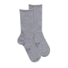 Chaussettes courtes TENCEL™ Lyocell unies pour femmes - Gris Rocheux
