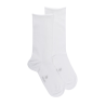 Chaussettes courtes TENCEL™ Lyocell unies pour femmes - Blanc