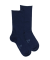 Chaussettes courtes TENCEL™ Lyocell unies pour femmes - Bleu matelot
