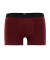 Boxer pour homme en coton stretch uni avec bande élastique siglée - Aubergine