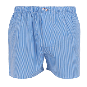 Caleçon homme en coton à motif - Blanc & Bleu France | Doré Doré