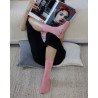 Chaussettes femme fines en coton égyptien - Rose Praline | Doré Doré