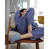 Socquettes homme en fil d'Écosse - Bleu Glacier