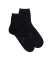Socquettes Soft coton uni pour hommes - Noir