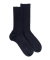 Lot de 7 paires de chaussettes Homme bleues sans bord élastique en coton égyptien - Spécial jambes sensibles