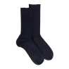 Lot de 7 paires de chaussettes Homme bleues sans bord élastique en coton égyptien - Spécial jambes sensibles