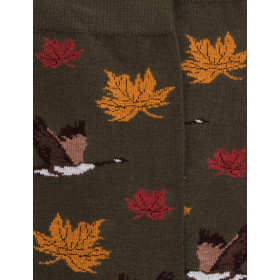 Chaussettes motifs de canards - Vert | Doré Doré
