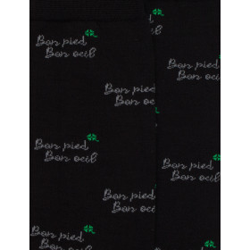 Chaussettes Bon pied Bon œil - Noir | Doré Doré