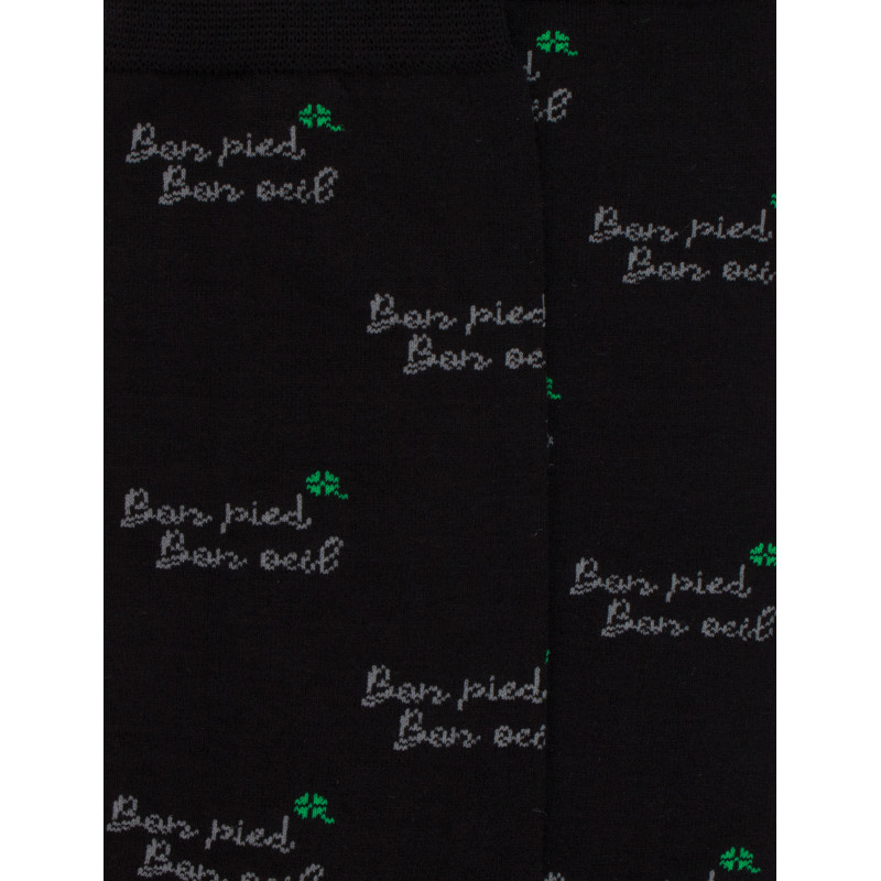 Chaussettes Bon pied Bon œil - Noir | Doré Doré