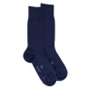 Chaussettes homme Sensation en laine mérinos & Coton égyptien - Bleu caban