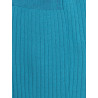 Mi-bas homme luxe 100% fil d'Ecosse extra fin - Bleu turquoise