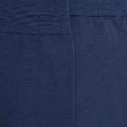 Chaussettes homme en laine et coton  - Bleu jean foncé | Doré Doré