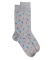 Chaussettes homme en coton doux Surf et Palmiers - Gris