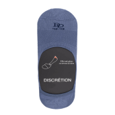 Chaussettes homme invisibless et fines en fil d'Écosse - Gris Orage | Doré Doré