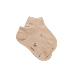 Socquettes enfant en coton égyptien - Beige Sable | Doré Doré