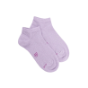Socquettes enfant en coton avec effet brillant - Violet Crocus