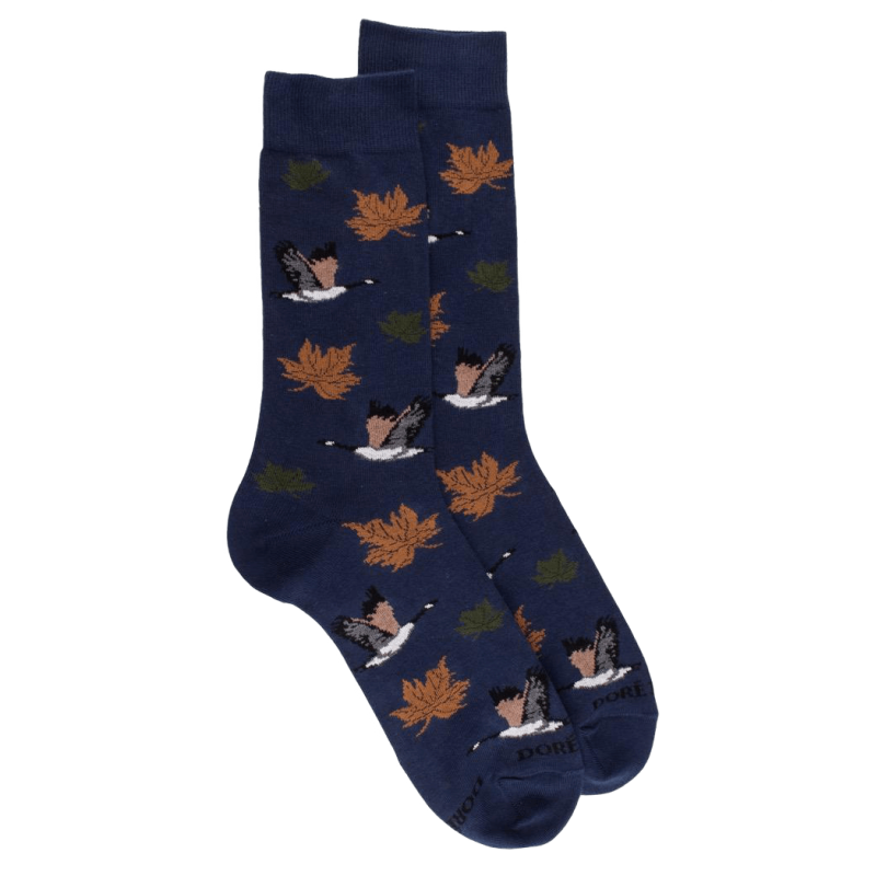 Chaussettes motifs de canards - Bleu | Doré Doré