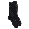 Chaussettes en laine motif cravate - Noir