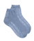Socquettes transparentes demi vantail - Bleu glacier