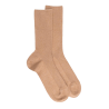 Chaussettes sans bord élastique en coton égyptien - Spécial jambes sensibles - Beige désert