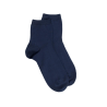 Socquettes enfant Light en fil d'Ecosse et polyamide - Bleu marine | Doré Doré