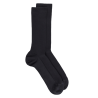 Chaussettes sans bord élastique en coton égyptien - Spécial jambes sensibles - Marine foncé | Doré Doré