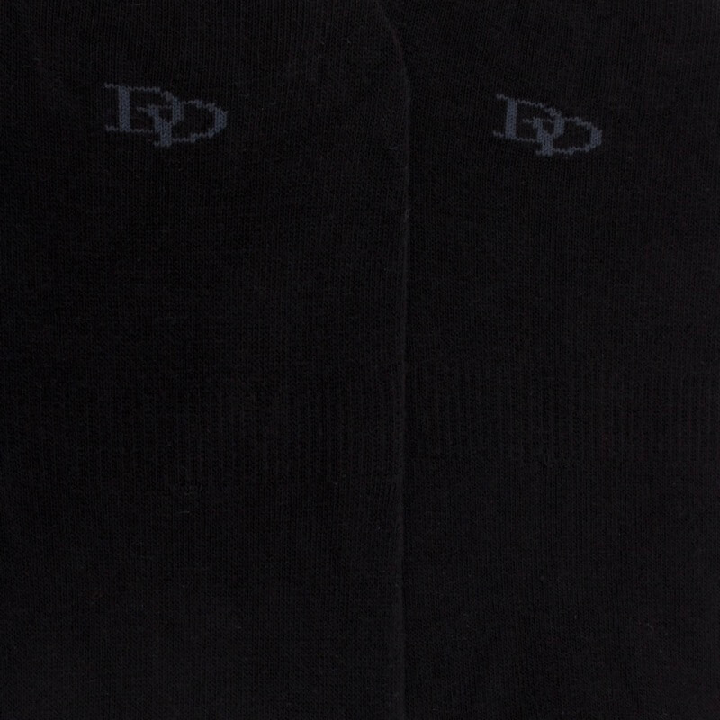 Chaussettes invisibles homme en coton et bandes anti-glisse - Noir | Doré Doré