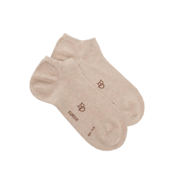 Socquettes homme en coton égyptien - Beige Sable | Doré Doré