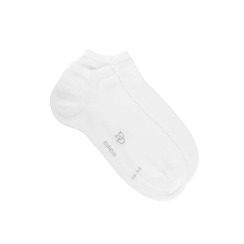 Socquettes homme en coton égyptien - Blanc | Doré Doré