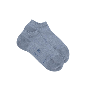 Socquettes femme en fil d'Écosse - Bleu Glacier | Doré Doré