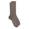 Chaussettes sans bord élastique en coton égyptien - Spécial jambes sensibles - Brun loutre | Doré Doré