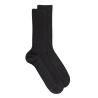 Chaussettes sans bord élastique en coton égyptien - Spécial jambes sensibles - Anthracite