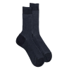 Chaussettes Homme Vanisé en fil d'écosse - Bicolore bleu